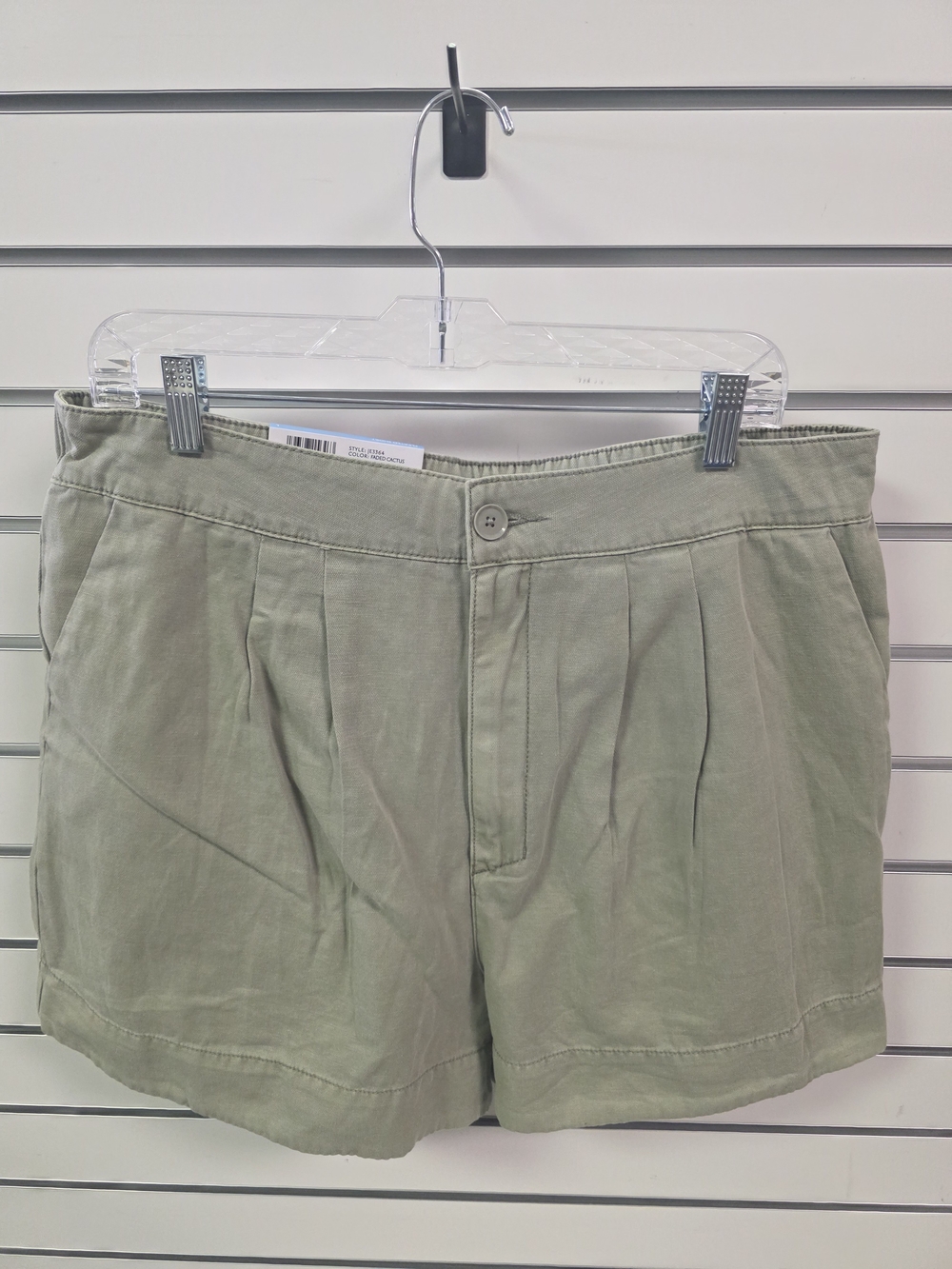 Joie Olive Green Pleated Women's Shorts